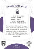 2023 NRL Elite Common Card - 070 - Cameron Munster - Melbourne Storm