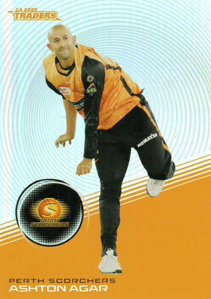 2025-26 Cricket Traders - Silver - S 115 - Ashton Agar - Perth Scorchers