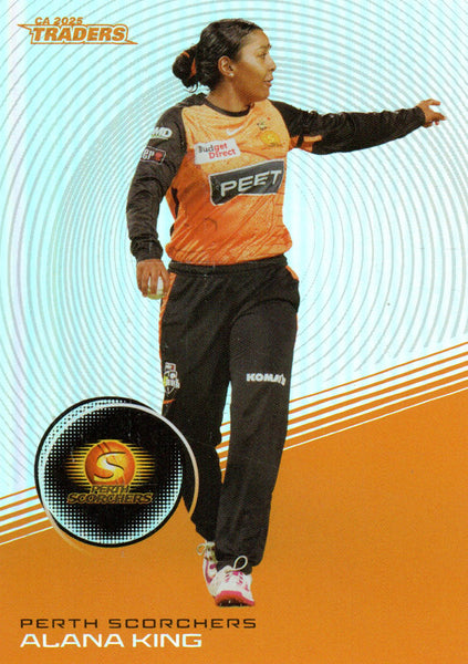 2025-26 Cricket Traders - Silver - S 125 - Alana King - Perth Scorchers
