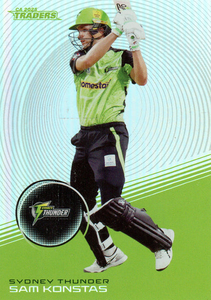2025-26 Cricket Traders - Silver - S 142 - Sam Konstas - Sydney Thunder