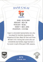 2023 NRL Elite Common Card - 075 - Dane Gagai - Newcastle Knights