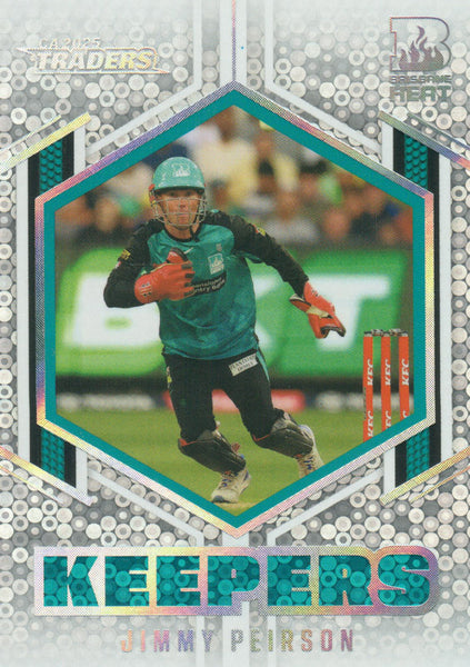2025-26 Cricket Traders - Keepers Priority - K 03 - Jimmy Peirson - 18/38