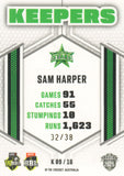 2025-26 Cricket Traders - Keepers Priority - K 09 - Sam Harper - 32/38