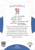 2023 NRL Elite Common Card - 078 - Kalyn Ponga - Newcastle Knights