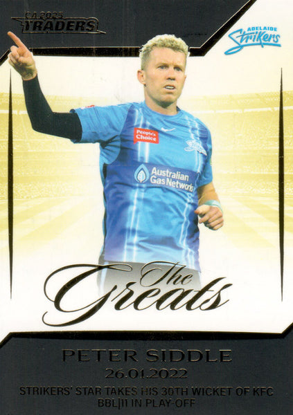 2025-26 Cricket Traders - The Greats - TG 11 - Peter Siddle – 26.01.2022 - 027/148