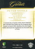 2025-26 Cricket Traders - The Greats - TG 08 - Peter Siddle – 14.12.2013 - 095/148
