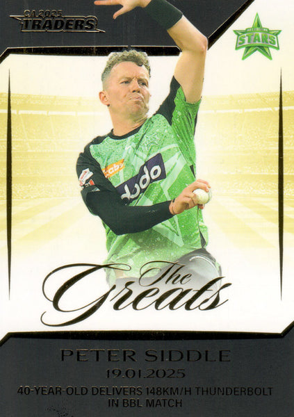 2025-26 Cricket Traders - The Greats - TG 12 - Peter Siddle – 19.01.2025 - 052/148