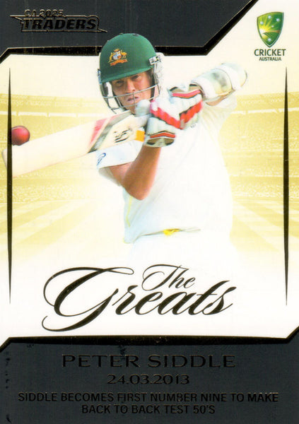 2025-26 Cricket Traders - The Greats - TG 07 - Peter Siddle – 24.03.2013 - 061/148