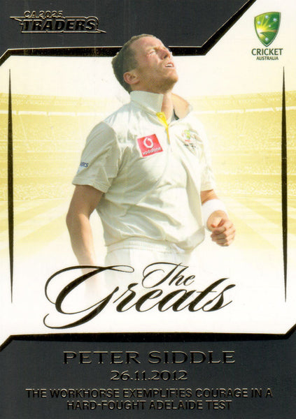 2025-26 Cricket Traders - The Greats - TG 05 - Peter Siddle – 26.11.2012 - 032/148