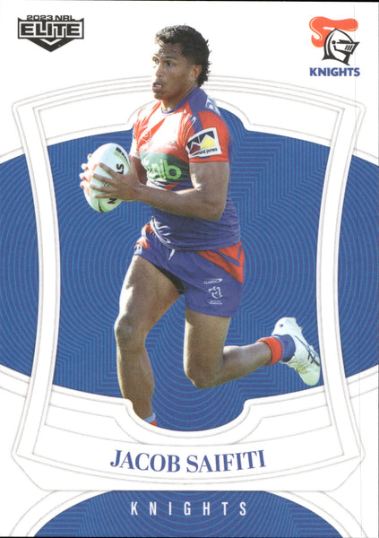 2023 NRL Elite Common Card - 080 - Jacob Saifiti - Newcastle Knights