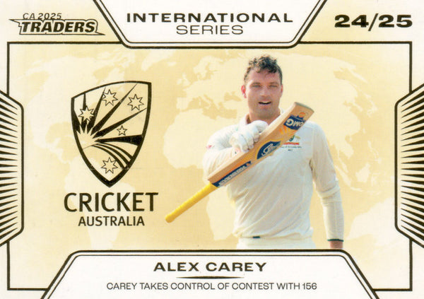 2025-26 Cricket Traders - International Series Gold - ISG 24 - Alex Carey - 032/139