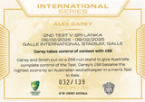 2025-26 Cricket Traders - International Series Gold - ISG 24 - Alex Carey - 032/139