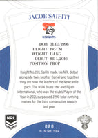 2023 NRL Elite Common Card - 080 - Jacob Saifiti - Newcastle Knights