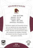 2023 NRL Elite Common Card - 008 - Adam Reynolds - Brisbane Broncos