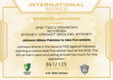 2025-26 Cricket Traders - International Series Gold - ISG 06 - Spencer Johnson - 061/139