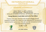 2025-26 Cricket Traders - International Series Gold - ISG 22 - Cooper Connolly - 124/139