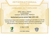 2025-26 Cricket Traders - International Series Gold - ISG 28 - Annabel Sutherland - 110/139
