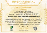 2025-26 Cricket Traders - International Series Gold - ISG 17 - Beau Webster - 030/139