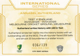 2025-26 Cricket Traders - International Series Gold - ISG 34 - Annabel Sutherland - 036/139