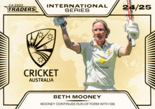 2025-26 Cricket Traders - International Series Gold - ISG 35 - Beth Mooney - 086/139