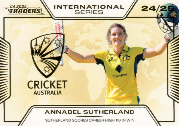 2025-26 Cricket Traders - International Series Gold - ISG 28 - Annabel Sutherland - 053/139