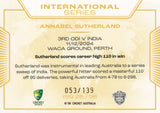 2025-26 Cricket Traders - International Series Gold - ISG 28 - Annabel Sutherland - 053/139