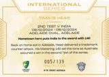 2025-26 Cricket Traders - International Series Gold - ISG 10 - Travis Head - 005/139