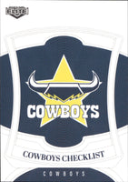 2023 NRL Elite Common Card - 082 - North Queensland Cowboys Checklist - North Queensland Cowboys