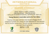 2025-26 Cricket Traders - International Series Gold - ISG 22 - Cooper Connolly - 009/139