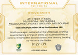 2025-26 Cricket Traders - International Series Gold - ISG 15 - Steve Smith - 012/139