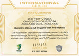 2025-26 Cricket Traders - International Series Gold - ISG 11 - Pat Cummins - 119/139