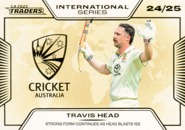2025-26 Cricket Traders - International Series Gold - ISG 13 - Travis Head - 126/139
