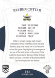 2023 NRL Elite Common Card - 083 - Reuben Cotter - North Queensland Cowboys