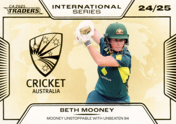 2025-26 Cricket Traders - International Series Gold - ISG 33 - Beth Mooney - 069/139