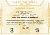 2025-26 Cricket Traders - International Series Gold - ISG 07 - Marcus Stoinis - 115/139