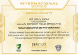2025-26 Cricket Traders - International Series Gold - ISG 25 - Megan Schutt - 064/139