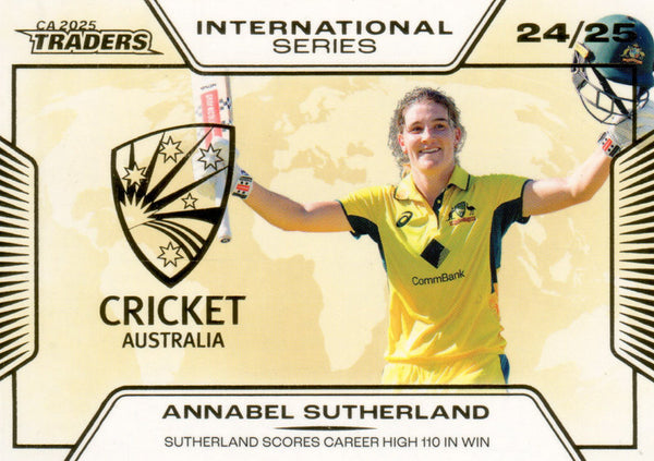 2025-26 Cricket Traders - International Series Gold - ISG 28 - Annabel Sutherland - 095/139