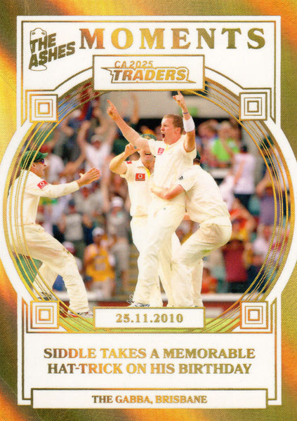 2025-26 Cricket Traders - Ashes Moments Gold - AMG 17 - 25.11.2010 - The Gabba - 069/100