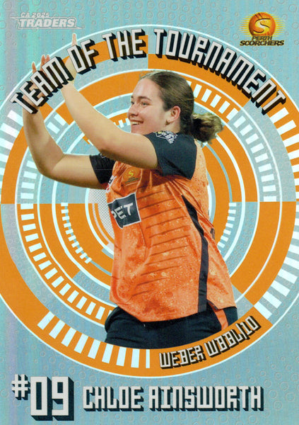 2025-26 Cricket Traders - Team Of The Tournament Pallidium - TTP 09 - Chloe Ainsworth - 37/75
