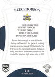 2023 NRL Elite Common Card - 088 - Reece Robson - North Queensland Cowboys