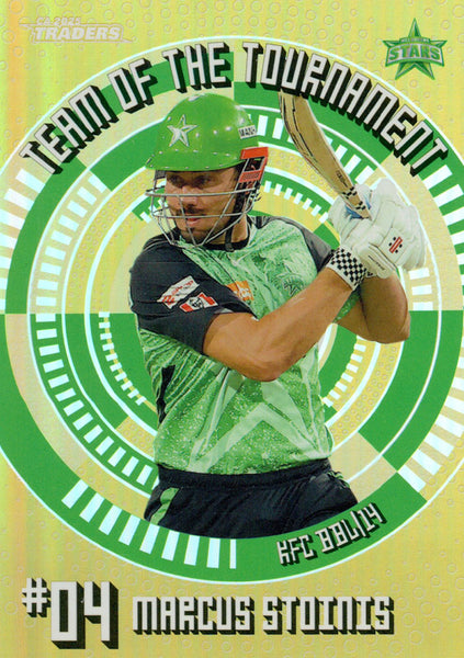 2025-26 Cricket Traders - Team Of The Tournament Gold - TTG 16 - Marcus Stoinis - 003/125