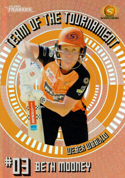 2025-26 Cricket Traders - Team Of The Tournament Bronze - TTB 03 - Beth Mooney - Perth Scorchers