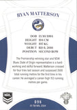 2023 NRL Elite Common Card - 096 - Ryan Matterson - Parramatta Eels