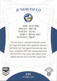 2023 NRL Elite Common Card - 098 - Junior Paulo - Parramatta Eels