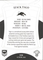 2023 NRL Elite Common Card - 106 - Izack Tago - Penrith Panthers