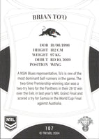 2023 NRL Elite Common Card - 107 - Brian To’o - Penrith Panthers