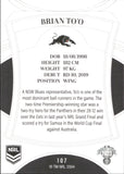 2023 NRL Elite Common Card - 107 - Brian To’o - Penrith Panthers