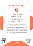 2023 NRL Elite Common Card - 121 - Blake Lawrie - St. George-Illawarra Dragons