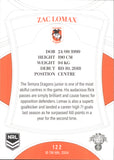 2023 NRL Elite Common Card - 122 - Zac Lomax - St. George-Illawarra Dragons