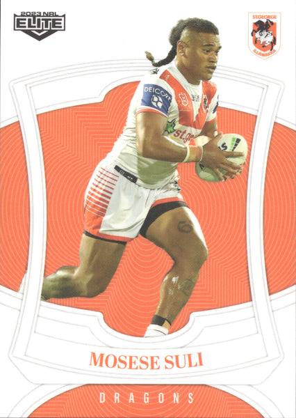 2023 NRL Elite Common Card - 126 - Moses Suli - St. George-Illawarra Dragons